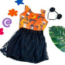 Kit 3 peças Dia das Bruxas Body Saia Tiara Maria Clara e JP Kit 3 peças Dia das Bruxas Body Saia Tiara Maria Clara e JP