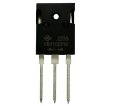 Kit 3 peças - diodo schottky duplo v80100 - 100v 80a - to247 Kit 3 peças - diodo schottky duplo v80100 - 100v 80a - to247