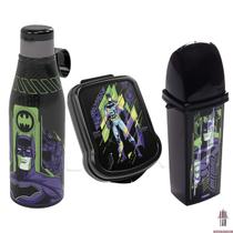 Kit 3 peças do Batman Garrafa Porta Escova e Sanduicheira Kit 3 peças do Batman Garrafa Porta Escova e Sanduicheira