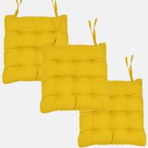 Kit 3 Peças Futton 40x40cm Macio Diversas Cores Futon Para Cadeiras Pallets Almofadas Decorações