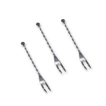 kit 3 peças Garfo para petisco aço Inox