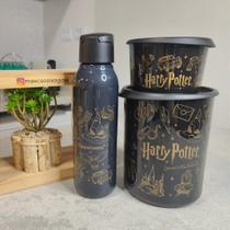 Kit 3 Peças Instantânea Mágica Harry Potter Hogwarts 2,25 L e 575 ml com Eco Tupper 750 ml
