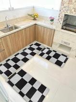 Kit 3 Peças Jogo Cozinha Passadeira Manta Vinilico Laminado
