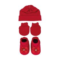 Kit 3 Peças Laço vermelho