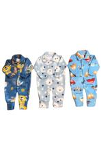 Kit 3 Peças Macacão de Bebe Tecido em Soft Inverno Quentinho