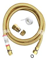 Kit 3 Peças Mangueira Cobre Haenke 60cm+Adaptador+Vedarosca Kit 3 Peças Mangueira Cobre Haenke 60cm+Adaptador+Vedarosca