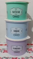 Kit 3 peças mantimentos Ecensses Tupperware Kit 3 peças mantimentos Ecensses Tupperware