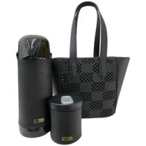 Kit 3 peças matetri vitta 1l - preto