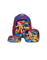 Kit 3 Pecas Mochila Com Rodinha Pokémon Escolar Volta Aulas Kit 3 Pecas Mochila Com Rodinha Pokémon Escolar Volta Aulas
