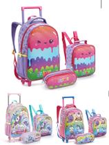 Kit 3 Peças Mochila Rodinha Rainbow Lol Unicórnio Slime Com Estojo Lancheira Feminina Kit 3 Peças Mochila Rodinha Rainbow Lol Unicórnio Slime Com Estojo Lancheira Feminina
