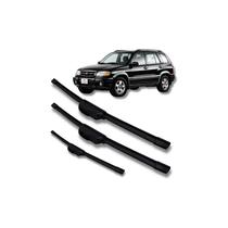Kit 3 Peças Palhetas Limpador Parabrisa Sportage 1993 A 2003 Preto