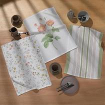 Kit 3 Peças Pano de Copa Dohler Florência 100% Algodão