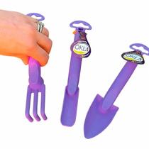 Kit 3 Peças Para Jardinagem Conjunto Mini Ferramentas Jardim Vaso Planta Horta Cultivo com Ancinho e Pá