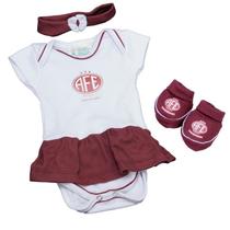 Kit 3 Peças para Menina da Ferroviária Torcida Baby - 033B