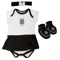 Kit 3 Peças para Menina da Ponte Preta Torcida Baby - 033B