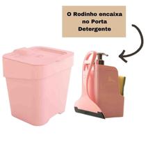 Kit 3 Peças Para Pia Cozinha Com Porta Detergente Lixeira E Rodinho Slim UZ