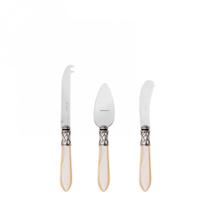 Kit 3 Peças para Queijo Faca Espátula Petisco Aladim Bugatti