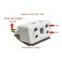 Kit 3 Peças Plug Adaptador De Tomada 10A/20A 3Pinos 2Pinos Kit 3 Peças Plug Adaptador De Tomada 10A/20A 3Pinos 2Pinos