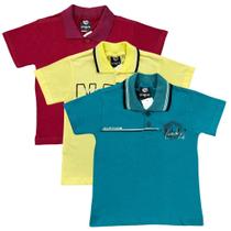 Kit 3 Peças Polo Infantil 4 Ao 14 Juvenil Menino. Kit 3 Peças Polo Infantil 4 Ao 14 Juvenil Menino.