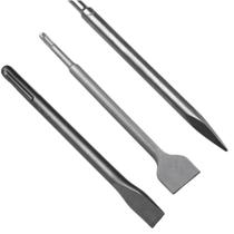 Kit 3 Peças Ponteira E Talhadeiras Para Martelete Sds Plus