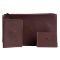 Kit 3 peças Porta Manual de Automóvel + Porta Documentos Artlux + Mini Carteira