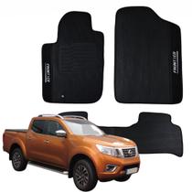 Kit 3 Peças Tapete Antiderrapante Específico Nissan Frontier CE 2008 a 2016 - V5632