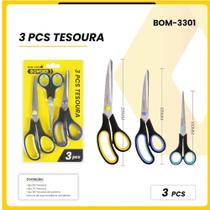 Kit 3 Peças Tesoura - BOMDER - BOM-3301 Kit 3 Peças Tesoura - BOMDER - BOM-3301