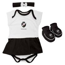Kit 3 Peças Torcida Baby Body Menina Vasco - 033B