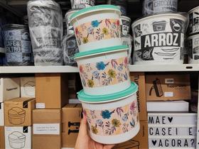 Kit 3 Peças Tupper Caixa Azaleia - Importado - Armazenamento Prático