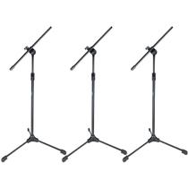 Kit 3 Pedestal Suporte Para Microfone Estante Girafa Trava Rápida ASK Kit 3 Pedestal Suporte Para Microfone Estante Girafa Trava Rápida ASK