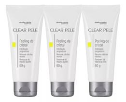 Kit 3 Peeling de Cristal Clear Pele Abelha Rainha