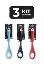 Kit 3 pegador de massa de silicone 35 cm - sortido Kit 3 pegador de massa de silicone 35 cm - sortido