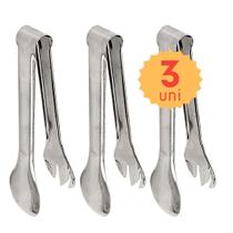 Kit 3 Pegador de Salada Multifunção Multiuso 100% Inox Profissional Restaurante Bar Buffet