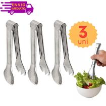 Kit 3 Pegador de Salada Multifunção Multiuso 100% Inox Profissional Restaurante Bar Buffet Kit 3 Pegador de Salada Multifunção Multiuso 100% Inox Profissional Restaurante Bar Buffet