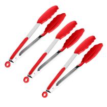 Kit 3 Pegadores Silicone Multiuso Carne Salada Pizza 26cm