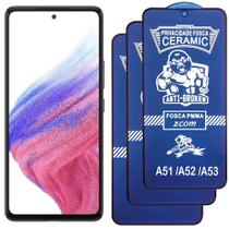 Kit 3 Pelicula 9D Ceramica Privacidade Fosca Compativel com Samsung Galaxy A54 A52 A53