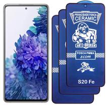 Kit 3 Pelicula 9D Ceramica Privacidade Fosca Compativel com Samsung Galaxy S20 Fe