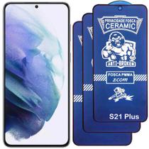 Kit 3 Pelicula 9D Ceramica Privacidade Fosca Compativel com Samsung Galaxy S21 Plus