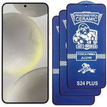 Kit 3 Pelicula 9D Ceramica Privacidade Fosca Compativel com Samsung Galaxy S24+