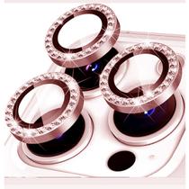 Kit 3 Película Câmera Strass Brilho Compatível Com iphone 11 12 13 Proteção