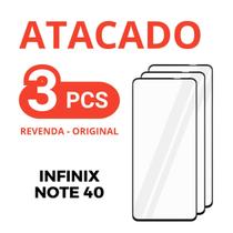 Kit 3 Película De Vidro Temperado 3D Infinix Note 40 + NF