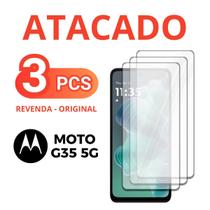Kit 3 Película De Vidro Temperado 3D Para Moto G35 5G + NF