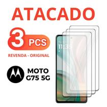 Kit 3 Película De Vidro Temperado 3D Para Moto G75 5G +