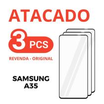 Kit 3 Película De Vidro Temperado 3D Samsung A35 + NF