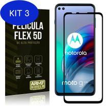 Kit 3 Película Flex Moto G100 5G Não Quebra Cobre A Tela Toda