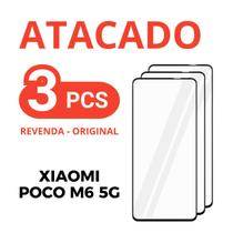 Kit 3 Película Vidro De Temperado 3D Compatíveis Para Xiaomi Poco M6 5G