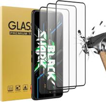 Kit 3 Películas 3d Pro Glass Black Shark 5/5pro Vidro Temperado Kit 3 Películas 3d Pro Glass Black Shark 5/5pro Vidro Temperado