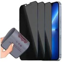 Kit 3 Películas Cerâmica Fosca Privacidade para Iphone 14