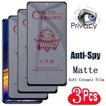 Kit 3 Películas Cerâmica Fosca Privacidade para Iphone 15
