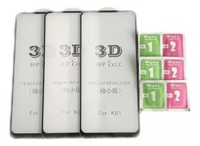 Kit 3 Películas Da Tela 3d LG K61 + Kit De Limpeza